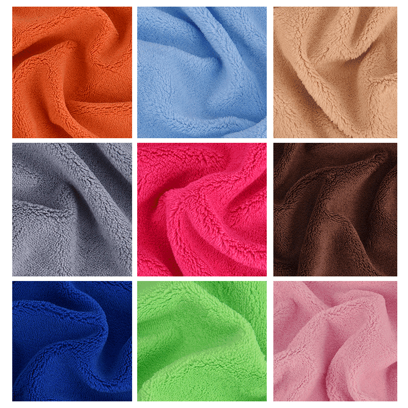 珊瑚绒布料面料法兰绒舒棉绒羊羔毛绒摇粒绒布料短毛绒手套里衬布
