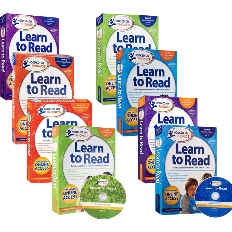 未使用 Hooked on Phonics Learn to Read 1&2 Hooked on Phonics Learn