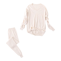 Wei Maifan worsted 100% pure cashmere underwear autumn and winter mens thin bottoming womens warm cotton sweater autumn coat and long trousers