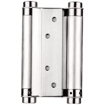 Bufei stainless steel free double door hinge two-way denim door spring hinge inside and outside automatic rebound hinge