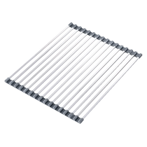 Home Dorcon Folding Kitchen Sink Drain Basket 304 Stainless Steel Filter Pool Drain Shelf Wash Vegetable Basin Grey Roller Shutters