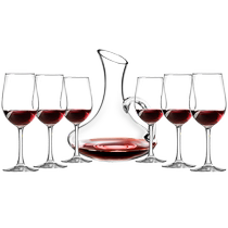 Red wine glass set home light luxury decanter crystal glass wine glass personalized ins style Nordic goblet