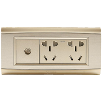 Bull switch socket type 118 three-position middle box 10-hole closed-circuit wired six-hole ten-hole TV socket panel