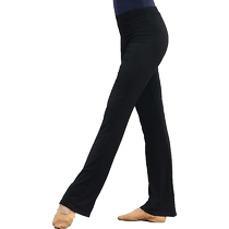 Pantalons de danse Pratique pour femmes Pantalons de danse traditionnelle Pratique Utilitaire Shorts Arts Corps Pants Modale Pantalon de trompette Pantalon noir