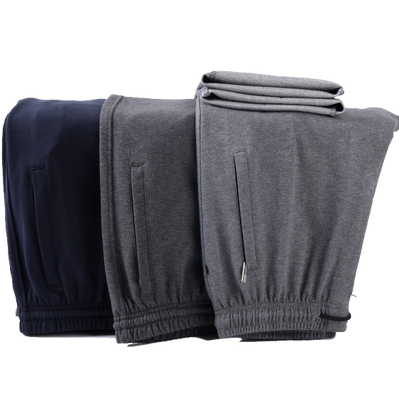 Middle -aged and elderly sports pants men's spring and autumn models loose men's leisure pants Grandpa and old man dad loose waist long pants