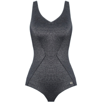 BE Fan Dean QUEEN series one-piece swimsuit triangle womens model sun protection anti-chlorine body shaping slimming covering deep V neckline