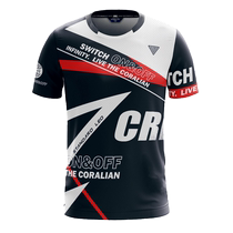 Kolian Korean badminton suit womens suit mens short-sleeved summer new couple team uniform breathable quick-drying top