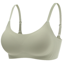 One-piece seamless underwear for women summer thin small breasts push-up no rims passionate cat-adjustable breast-retracting bra