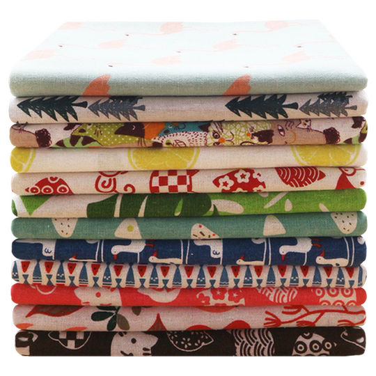 Ins style linen curtain plaid sofa handmade fabric