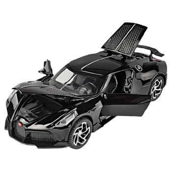 Alloy bugatti night voice sports car model