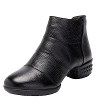 Berthias Spring Autumn Square Dance Shoes Genuine Leather Women Dance Shoes Modern Dance Shoes Soft-bottom Water Soldiers Bodybuilding   Dancing Shoes