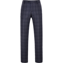 (Same style in the mall) Youngor trousers spring fashion mens pure wool slim plaid suit trousers 3757