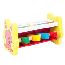 Childrens teaching aids piling table early education knock knock music hammer box baby educational enlightenment strike flying man knock ball table