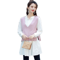 (Spring Clothing Seconds) Fashionable Autumn Clothing Suit for Pregnant Women 2022 Trendy Pregnancy Mom Two-piece Set Autumn and Winter Style