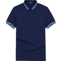 (Cotton elastic) Youngor summer mens short-sleeved T-shirt business outdoor casual slim lapel polo shirt