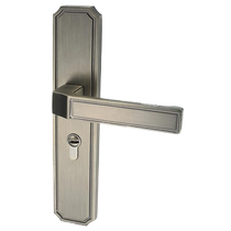 New Chinese door lock indoor bedroom solid wood door handle household lock mute bathroom universal set