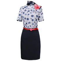 Stewardess professional suit womens shirt short-sleeved flight attendant interview uniform overalls hotel front desk customer service employee work clothes