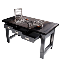Taifu heavy-duty steel plate armor table workbench hammer impact-resistant mold fitter table drawer steel plate table