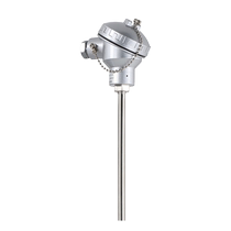 Hongrun pt100 thermal resistance temperature sensor high temperature thermocouple armored fixed thread temperature probe WZPK