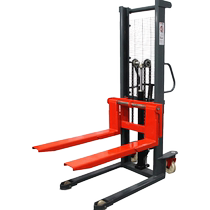 Jieying manual hydraulic forklift 3 tons stacker small extended arm lift truck 2 tons ground cattle loading and unloading trolley