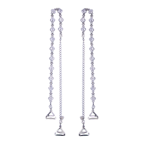 Invisible bra shoulder straps transparent crystal jewelry wedding dress bra straps accessories zircon jewelry bracelet slings