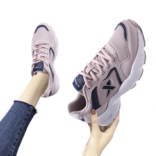 特步女鞋跑步鞋2025冬季老爹鞋轻便软底休闲鞋子正品潮鞋运动鞋女