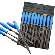 Upper craftsmans file set woodworking sanding tool small file steel file metal triangle semi-circle mini plastic assorted file