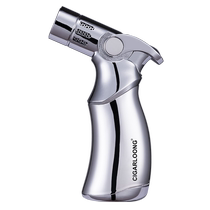 CIGARLOONG EGGPLANT CIGAR LIGHTER WINDPROOF STRAIGHT PUNCH METAL PORTABLE STAINLESS STEEL ELECTRONIC CIGARETTE LIGHTER