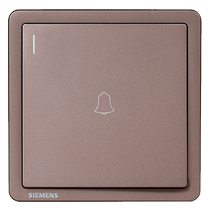 Siemens Zhidian 86 doorbell switch button household wired 220V switch automatic reset panel electric bell