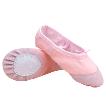 Childrens dance shoes flesh-colored girls ballet exam soft-soled cat claw shoes dance shoes adult Chinese dance practice shoes