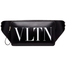 (Sans intérêt pendant 24 périodes) VALENTINO Sac ceinture en cuir VLTN pour hommes