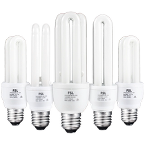 Foshan Lighting 2U energy-saving lamp E27 screw spiral energy-saving lamp household table lamp U-shaped electronic energy-saving bulb super bright