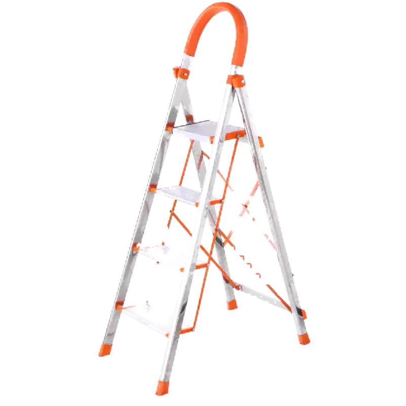 不锈钢家用折叠梯子铝合金加厚五六人字梯室内便携多
