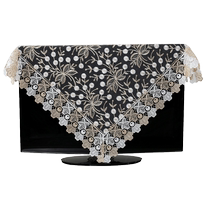 European lace TV cover embroidered 55-inch TV dust-proof cloth household simple TV cover 42-inch