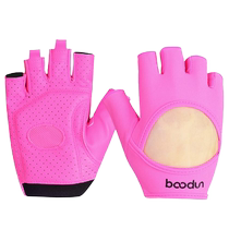 Boodun sports fitness gloves womens non-slip half finger wrist protection yoga thin breathable equipment training to prevent calluses