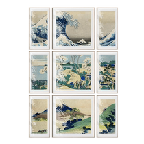 (Pre-sale) British Museum Official Katsushika Hokusai Series Mosaic Decorative Paintings Living Room Gifts