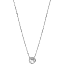 Pandora Pandoras classic elegant collarbone necklace shines with simple temperament and is niche
