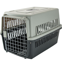 Pet air box dog large car dog cage checked small medium and large dog and cat cage portable outing