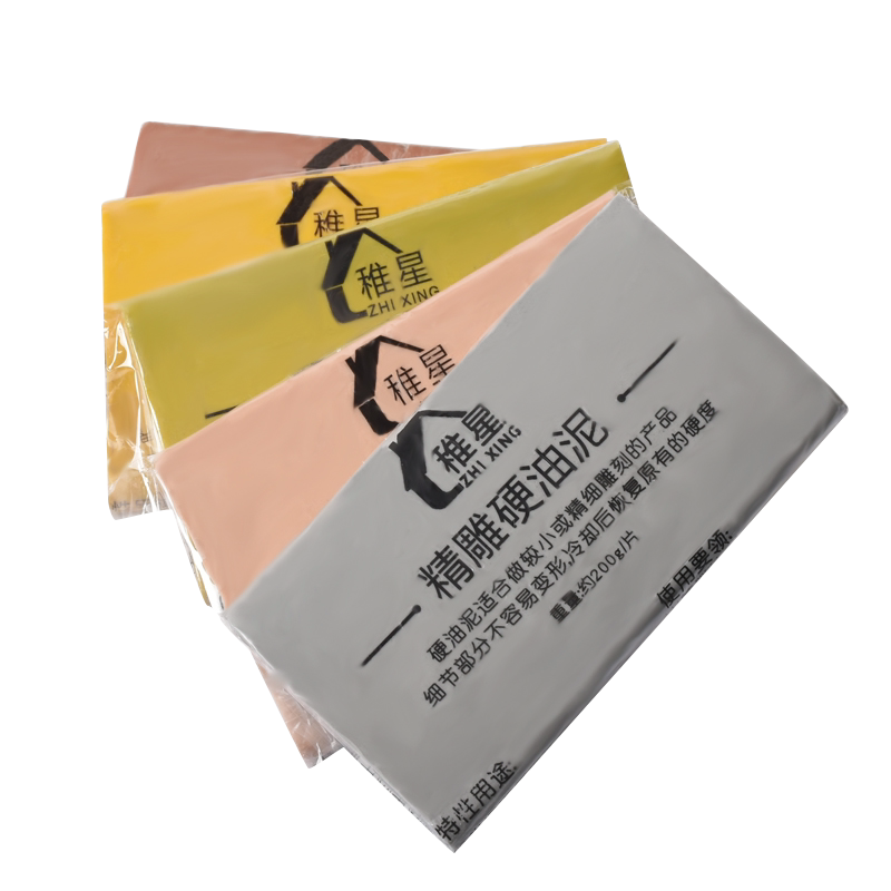 精雕油泥硬油土雕塑雕刻手办模型专用泥儿童翻模造型泥彩色软整箱-Taobao