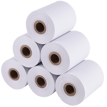 Guangdong Shuangye cashier paper 57x50 thermal paper 58mm roll paper cashier paper thermal printing paper 57x30x40 restaurant takeaway small tube core small roll paper 100 rolls supermarket receipt paper