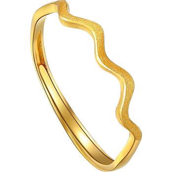 Heart-beating gold ring for women live gold