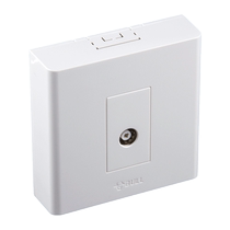Bull TV line socket closed line box household type 86 surface-mounted open-wire open box TV wired switch panel wall