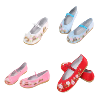 Hanfu shoes dance children girls spring and autumn retro