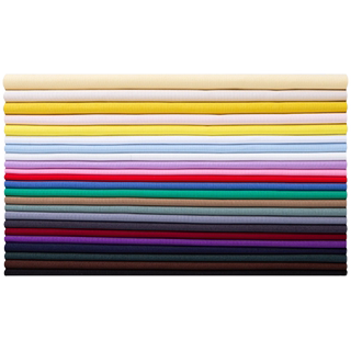 Pure cotton fabric solid color cotton white clothing fabric