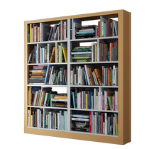 Library Booktablettes Steel Bookstore School Single-Sided Information Shelf Reading Room Archive Shelf Home Book Cabinet Iron Shelf