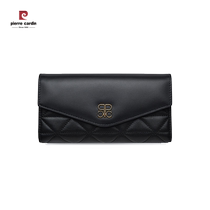 Portefeuille Pierre Cardin portefeuille Long en cuir véritable pour femme première couche en peau de vache pince à billet portefeuille pochette Premium porte-monnaie