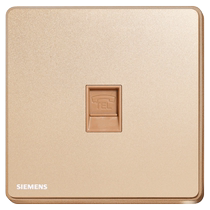 Siemens telephone socket panel Ruizhi rose gold type 86 household concealed telephone line wall socket smart