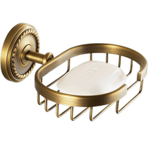 European soap rack soap box antique drain soap rack soap box wall-mounted bathroom punch-free storage rack