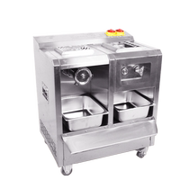 Zhengyuan multi-functional commercial high-power stainless steel meat slicing and enema quick-release dual-motor butcher shop cutting machine