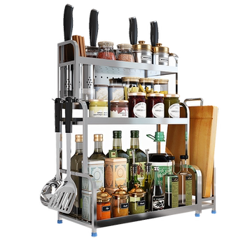 304 stainless steel kitchen shelf desktop multi-layer